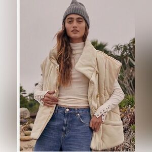 Free people roll with us puffer vest
